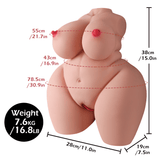 17 LB/7.6 Kg Belle-Big Fat Ass & Breast Sex Doll - CosWo Adult Products