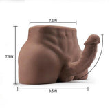 5.9 In/ 15cm 8.8Lb/4Kg-David Bendable Penis Male Torso Sex Doll - CosWo Adult Products