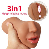 3 In 1 Male Masturbator Oral Vagina Anus - CosWo Adult Products