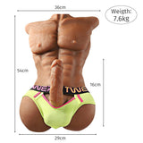 16.7 LB/7.6kg DANIEL -  MALE SEX DOLL TORSO WITH 16CM PENIS - CosWo Adult Products