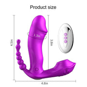 Women Wearable Vibrator with Remote Control-G Spot Sucking Vibrator Stimulation Vibrator for Women-